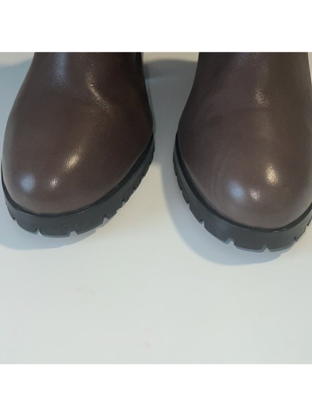 Coach Odell Brown Leather Pull On Heel Boots Size 11 - Picture 9 of 12